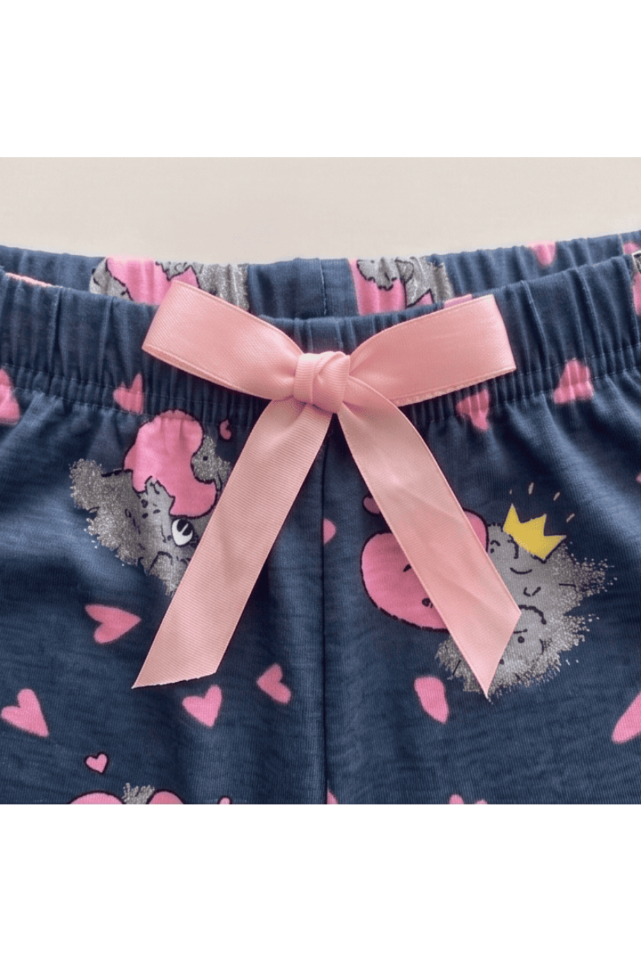 Viskon Mavi Bulut Desenli Kadın Pijama Altı - Katlı Üst Genel Görünüm | Linay Butik Kadın Ev Giyimi